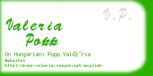 valeria popp business card